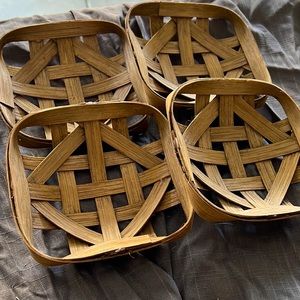 Handmade Tobacco Baskets | Set of 4